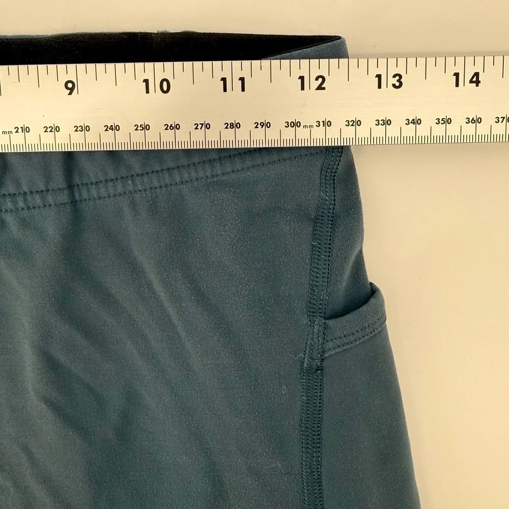 Lululemon Speed Tight Pants Reflective Detail‎ Women Medium Deep Teal Athletic